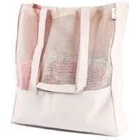 SHOPPER CON RETE IN COTONE ORGANICO